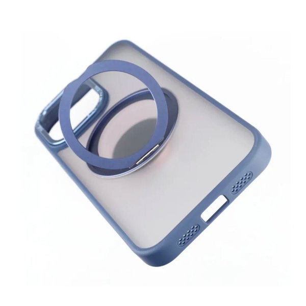 Rvelon iPhone 15 Pro Max Cover Roterbart MagSafe Stativ Blå