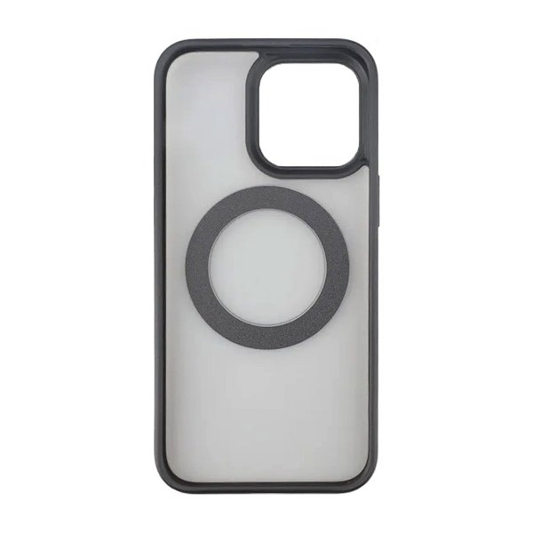 Rvelon iPhone 15 Pro Max Cover Roterbart MagSafe Stativ Mat Sort