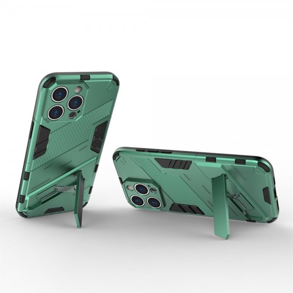 iPhone 15 Pro Max Cover med Stander Grøn