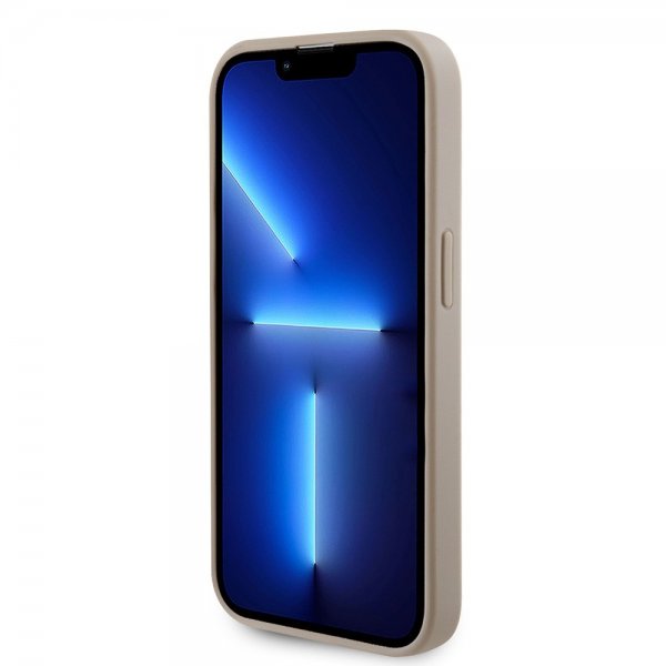 Guess iPhone 15 Pro Max Cover Metal Logo Rhinsten Guld