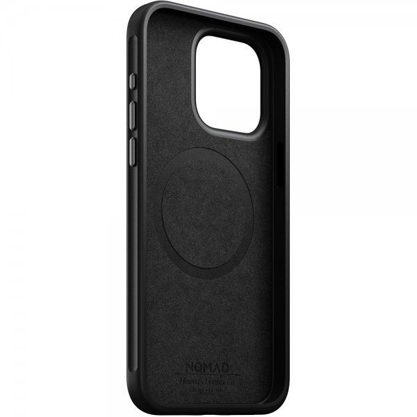 Nomad iPhone 15 Pro Max Cover Modern Leather Case Horween Sort