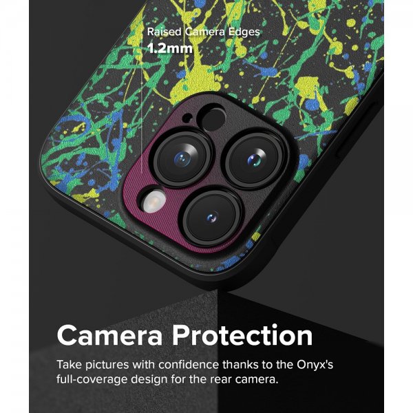 Ringke iPhone 15 Pro Max Cover Onyx Design Action Painting
