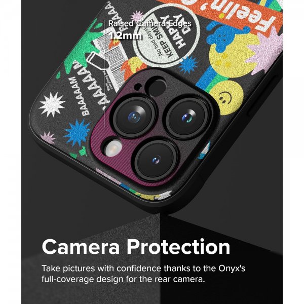 Ringke iPhone 15 Pro Max Cover Onyx Design Sticker