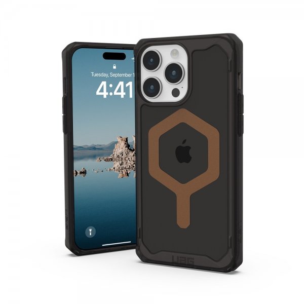 Urban Armor Gear (UAG) iPhone 15 Pro Max Cover Plyo MagSafe Sort Bronze