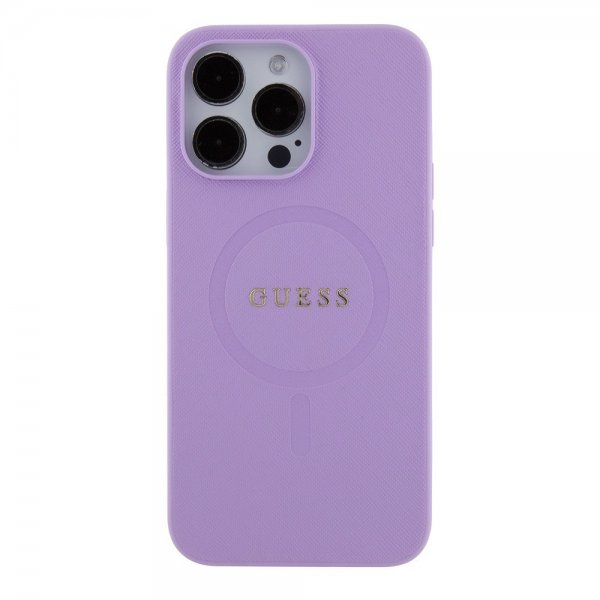 Guess iPhone 15 Pro Max Cover Saffiano MagSafe Lilla