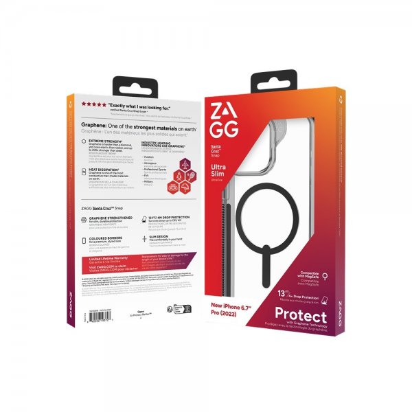 ZAGG iPhone 15 Pro Max Cover Santa Cruz Snap Sort