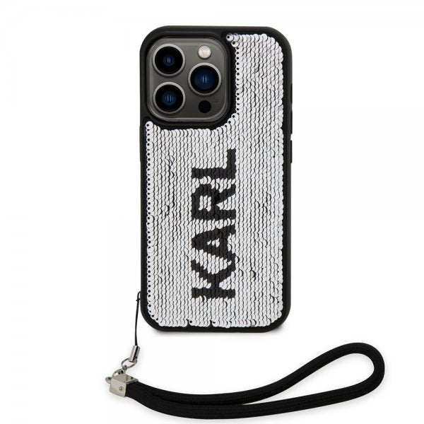 Karl Lagerfeld iPhone 15 Pro Max Cover Sequin Sort