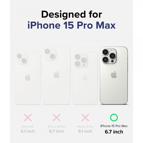Ringke iPhone 15 Pro Max Cover Silikone Magnetic Deep Blue