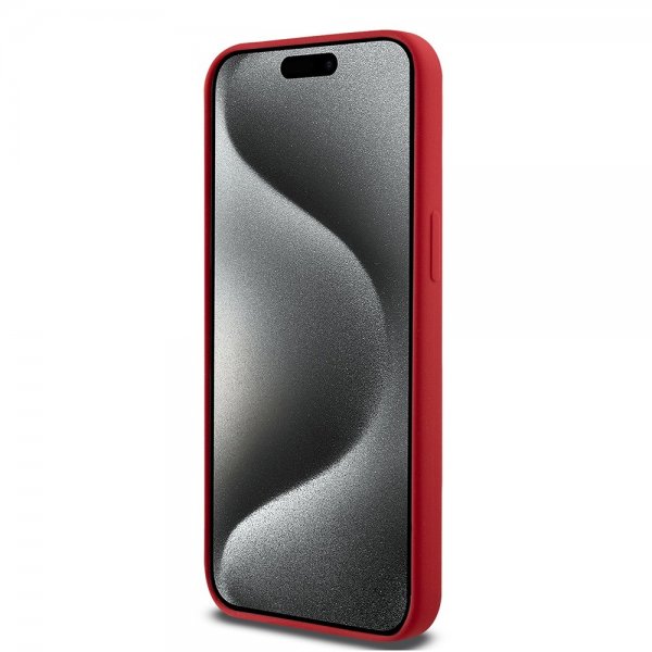 Ferrari iPhone 15 Pro Max Cover Silikone MagSafe Rød