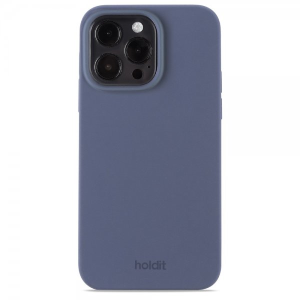 Holdit iPhone 15 Pro Max Cover Silikone Pacific Blue