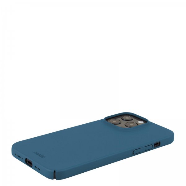 Holdit iPhone 15 Pro Max Cover Slim Case Denim Blue