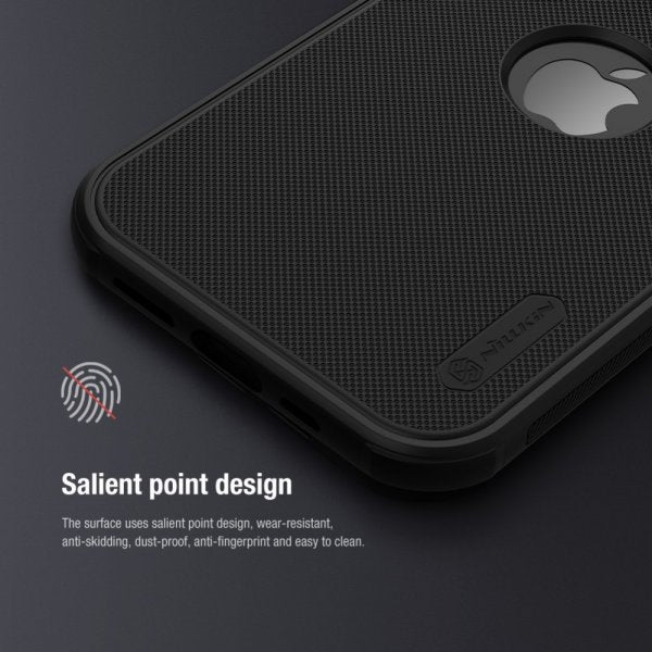 Nillkin iPhone 15 Pro Max Cover Super Frosted Shield Pro Logo Hole Blå