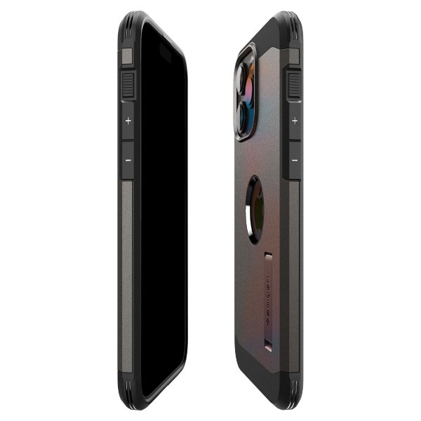 Spigen iPhone 15 Pro Max Cover Tough Armor MagFit Gunmetal