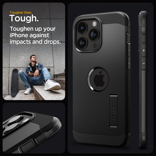 Spigen iPhone 15 Pro Max Cover Tough Armor MagFit Sort