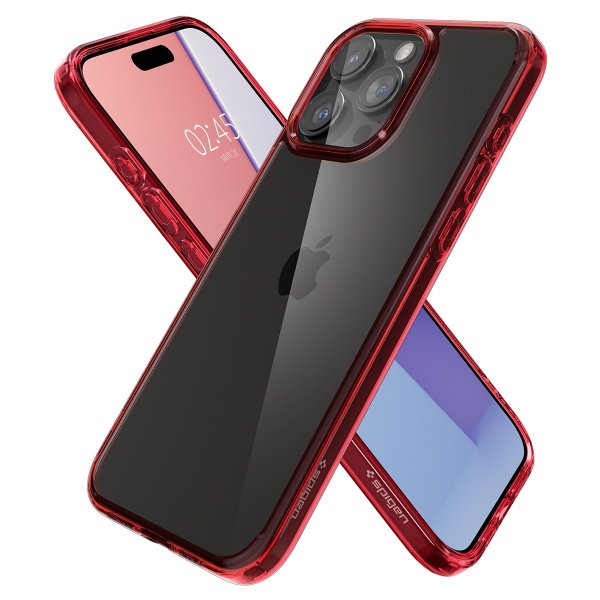 Spigen iPhone 15 Pro Max Cover Ultra Hybrid Deep Red