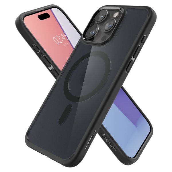 Spigen iPhone 15 Pro Max Cover Ultra Hybrid MagFit Frost Black