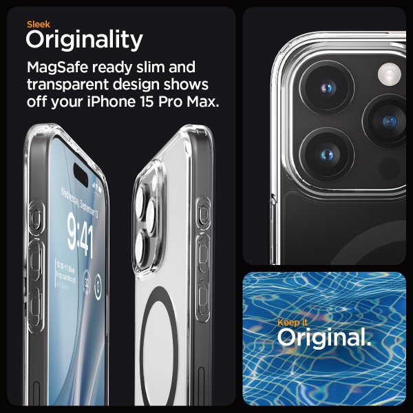 Spigen iPhone 15 Pro Max Cover Ultra Hybrid MagFit Graphite