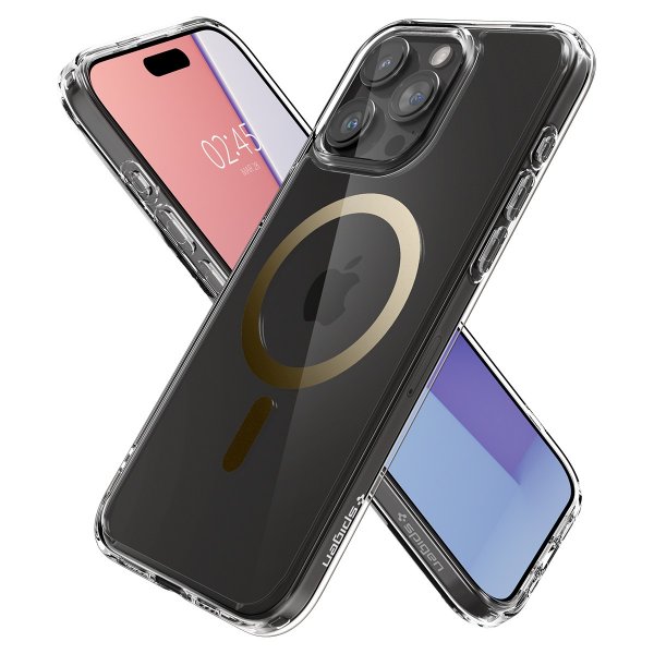 Spigen iPhone 15 Pro Max Cover Ultra Hybrid MagFit Guld