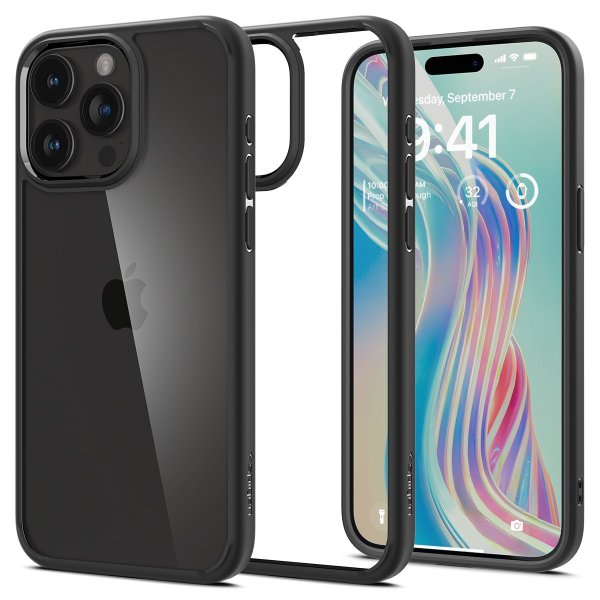 Spigen iPhone 15 Pro Max Cover Ultra Hybrid Mat Sort