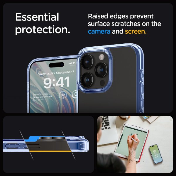 Spigen iPhone 15 Pro Max Cover Ultra Hybrid Sky Crystal