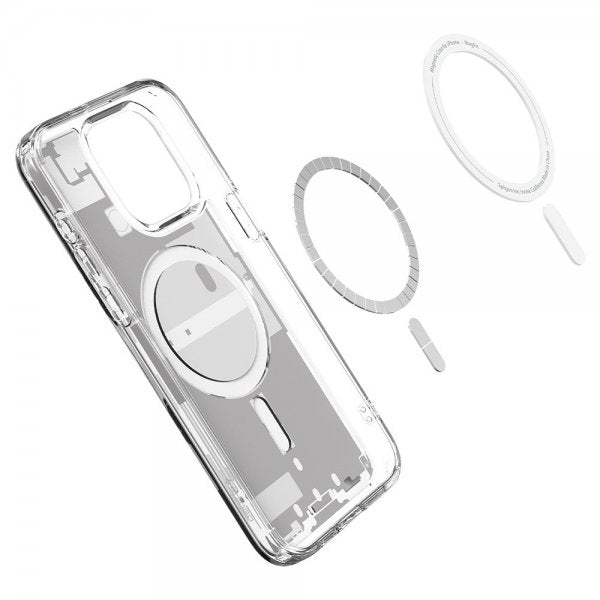 Spigen iPhone 15 Pro Max Cover Ultra Hybrid Zero One MagFit Hvid