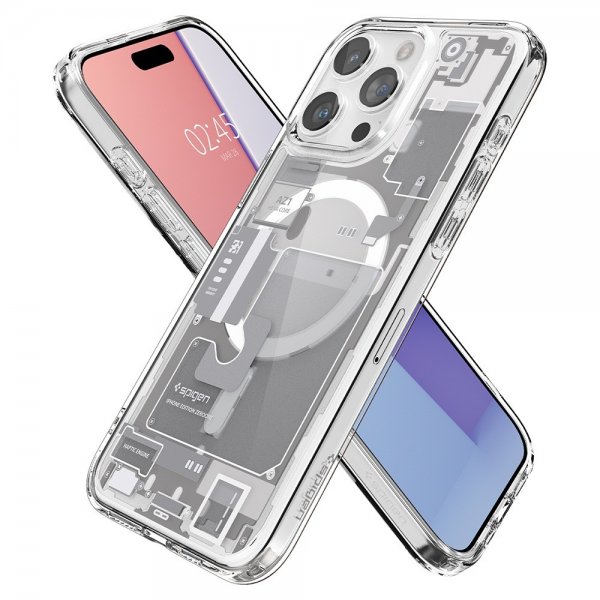 Spigen iPhone 15 Pro Max Cover Ultra Hybrid Zero One MagFit Hvid