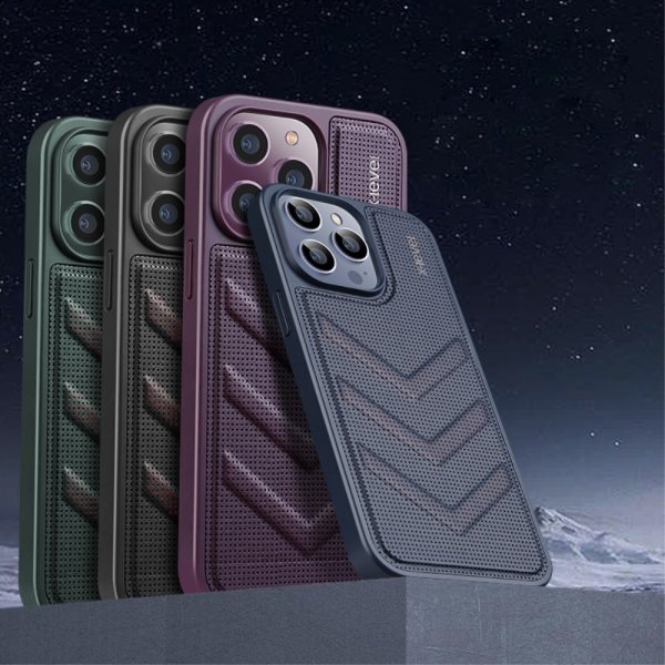 X-Level iPhone 15 Pro Max Cover V-form Blå