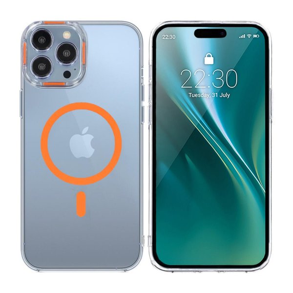 iPhone 15 Pro Max Cover TPU MagSafe Orange