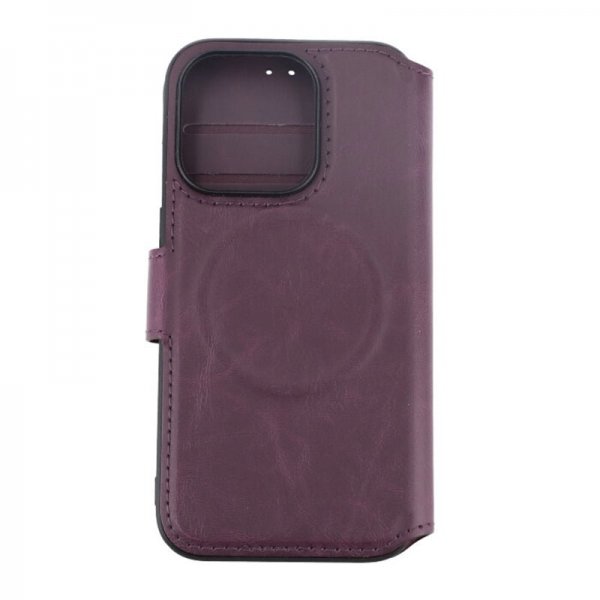Rvelon iPhone 15 Pro Cover 4 Kortlommer MagSafe Lilla