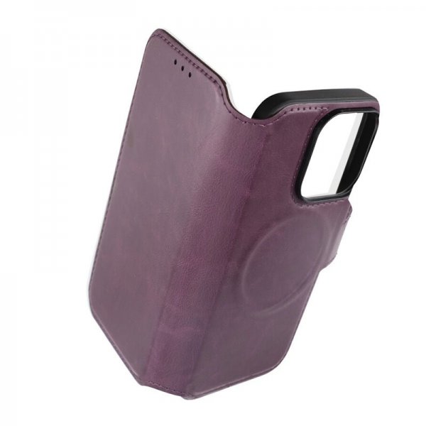 Rvelon iPhone 15 Pro Cover 4 Kortlommer MagSafe Lilla