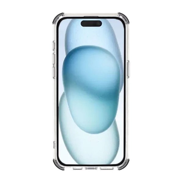 Rvelon iPhone 15 Pro Cover, forstærkede hjørner, sort