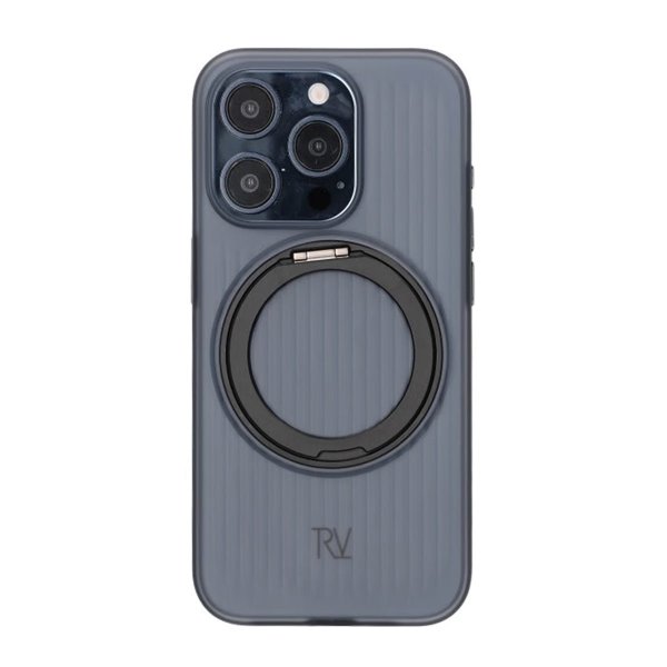 Rvelon iPhone 15 Pro Cover Roterbart MagSafe Stativ Sort
