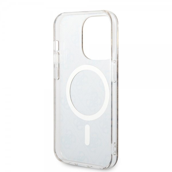 Guess iPhone 15 Pro Cover 4G Pattern MagSafe Brun