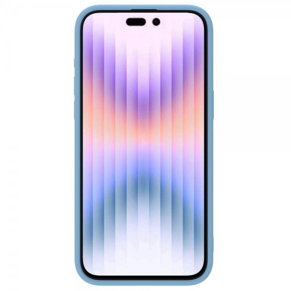 Nillkin iPhone 15 Pro Cover CamShield Silky Lyseblå