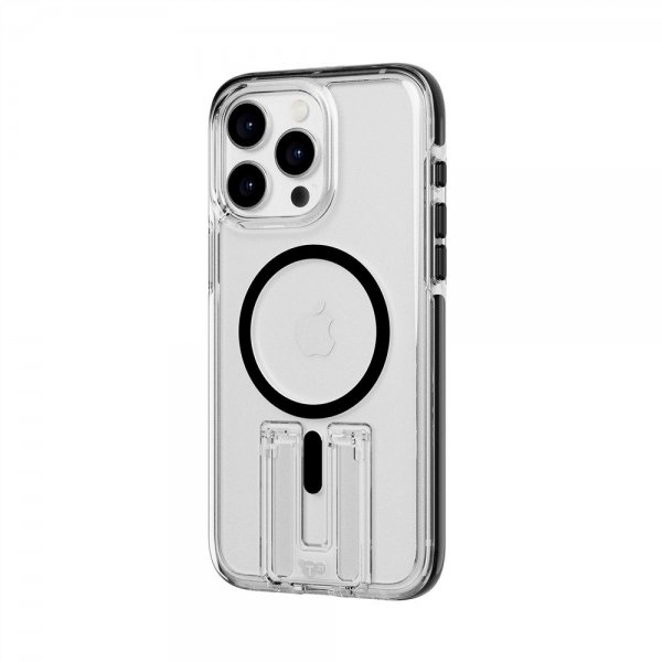 Tech21 iPhone 15 Pro Cover Evo Crystal Kick MagSafe Klar/Sort