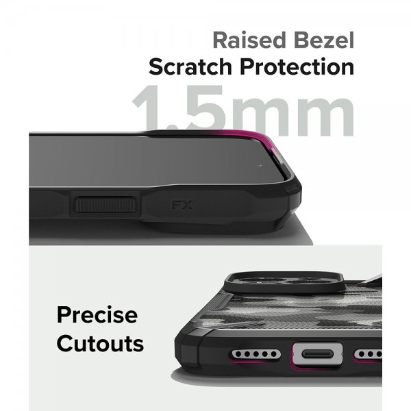 Ringke iPhone 15 Pro Cover Fusion X Design Camo Black