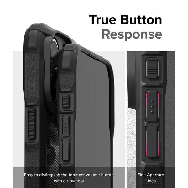Ringke iPhone 15 Pro Cover Fusion X Design Camo Black