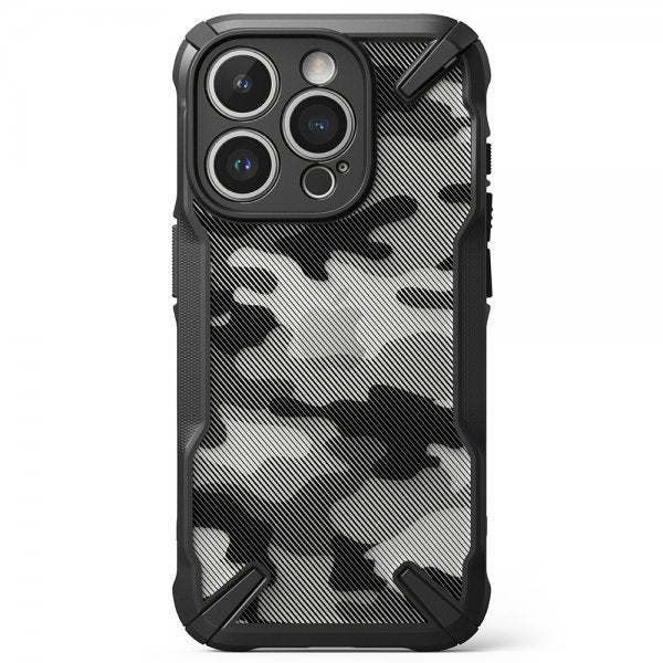 Ringke iPhone 15 Pro Cover Fusion X Design Camo Black