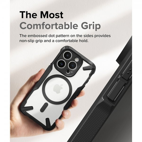Ringke iPhone 15 Pro Cover Fusion X Magnetic Matte Black