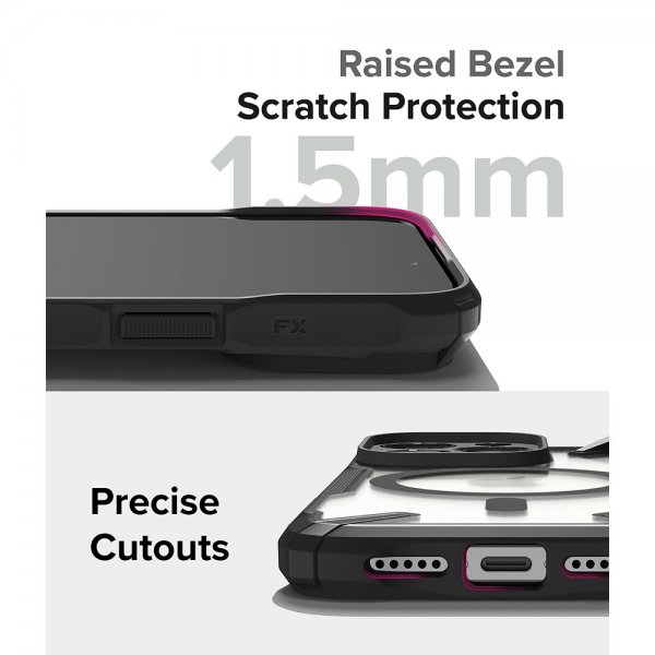 Ringke iPhone 15 Pro Cover Fusion X Magnetic Matte Black