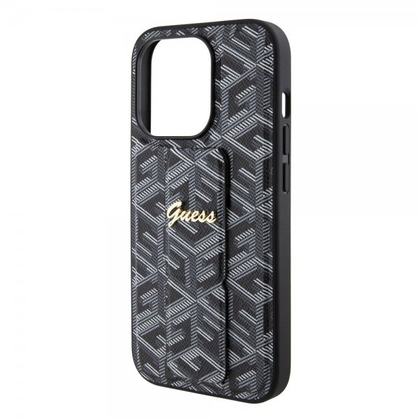 Guess iPhone 15 Pro Cover G Cube Grip Stand Sort