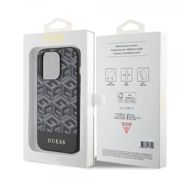 Guess iPhone 15 Pro Cover G Cube MagSafe Sort