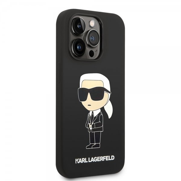 Karl Lagerfeld iPhone 15 Pro Cover Ikonik NFT Sort