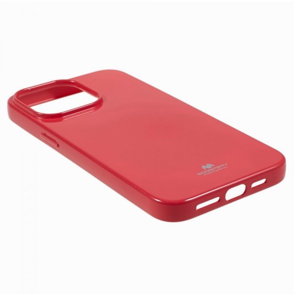Mercury iPhone 15 Pro Cover Jelly Glitter Magenta