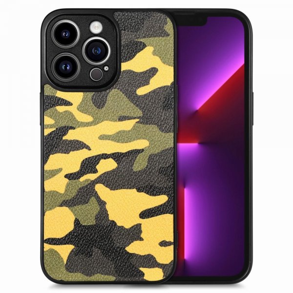 iPhone 15 Pro Cover Camouflage Gul