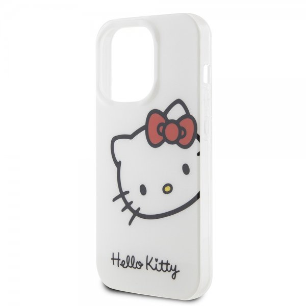 Hello Kitty iPhone 15 Pro Cover Kitty Logo Hvid