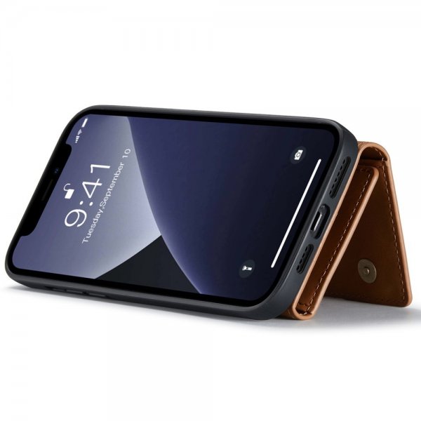 Dg.Ming iPhone 15 Pro Cover M1 Series Aftagelig Kortholder Brun