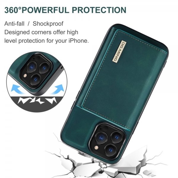 Dg.Ming iPhone 15 Pro Cover M1 Series Aftagelig Kortholder Grøn