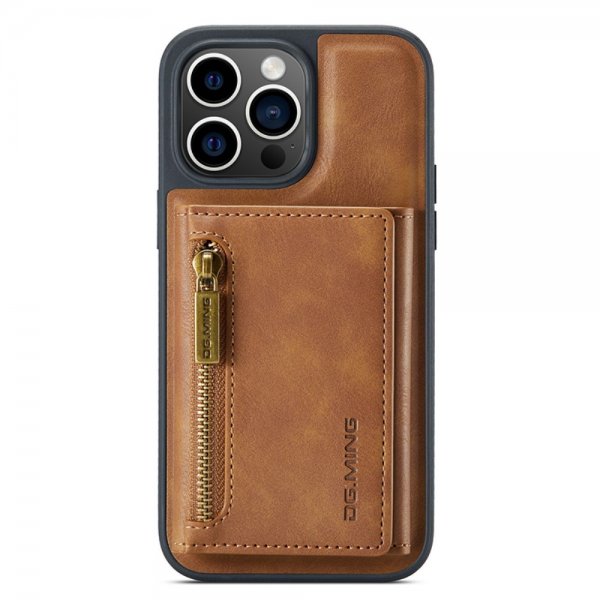 Dg.Ming iPhone 15 Pro Cover M5 Series Aftagelig Kortholder Brun