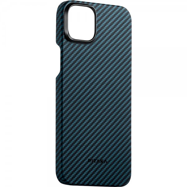 Pitaka iPhone 15 Pro Cover MagEZ Case 4 Sort/Blå Twill